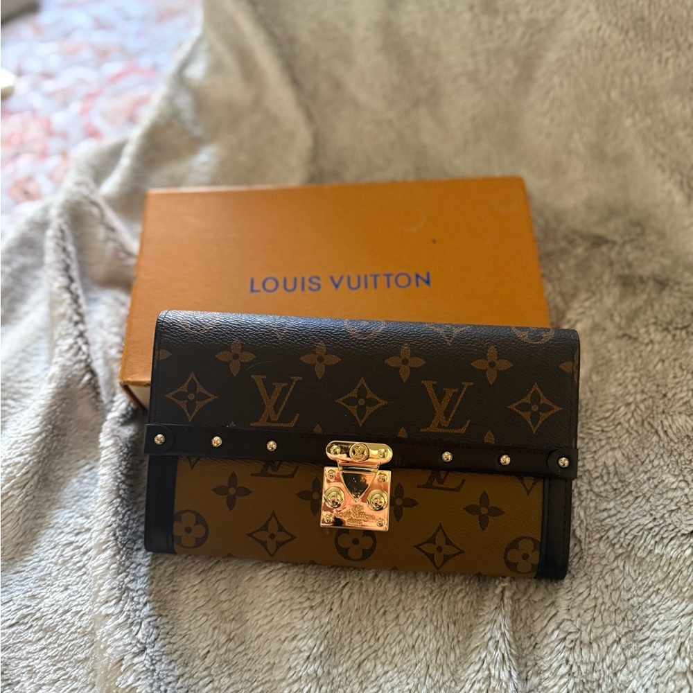 Louis Vuitton Brown and Black Wallet